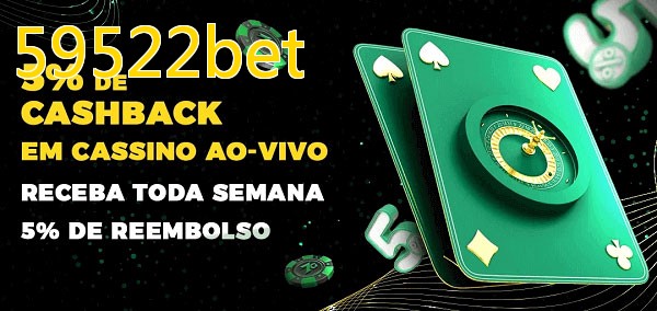 Promoções do cassino ao Vivo 59522bet